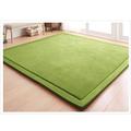 Fancytan Coral Velvet Area Rugs Play Mat Carpet Crawling Mat for Nursery Baby Toddler Children Kids Room, Yoga Mat Exercise Pads(Light Green,180 x 200cm)