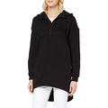 Urban Classics Women's Ladies Long Oversized Pull Over Hoody Hooded Sweatshirt, Black, 3XL