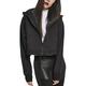 Urban Classics Women's Kapuzen-Sweatjacke Ladies Oversized Short Raglan Zip Hoody Cardigan, Black (Black 00007), Medium
