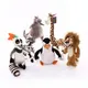 Jouets en peluche de Madagascar pour enfants figurine de dessin animé poupées hippopotame girafe
