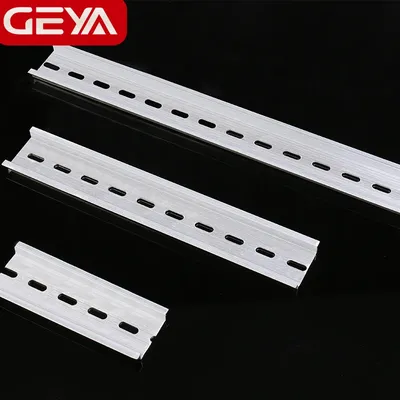 GEYA Rail de guidage en aluminium Type universel 35mm Rail DIN fendu Long 10cm 20cm 30cm épaisseur