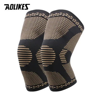 AOLIKES – attelle de genou en cuivre 1 paire pour la douleur d'arthrite et le soutien Compression
