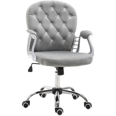 Vinsetto Bürostuhl, Ergonomisch Schreibtischstuhl mit Armlehne, Gepolsterter Rückenlehne, Image