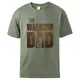 T-shirt en coton imprimé The Walking Dad pour hommes manches courtes t-shirts décontractés pour