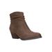 Women's Helena Booties by Bella Vita in Brown (Size 9 1/2 M)