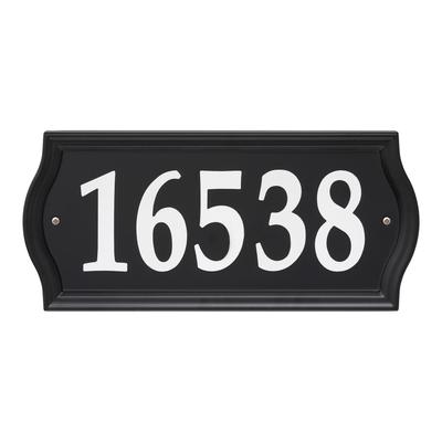 Nite Bright Ashland Reflective Address Numbers Sign by Whitehall Products in Black