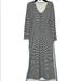 Anthropologie Dresses | Anthropologie 9-Hi5 Double Slit Maxi Tunic Dress Women Size: Large | Color: Black/White | Size: L