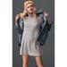 American Eagle Outfitters Dresses | American Eagle Soft & Sexy Turtleneck Dress | Color: Gray | Size: Xs