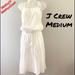 J. Crew Dresses | J Crew M White Cotton Summer Beach Tank Dress Midi | Color: White | Size: M