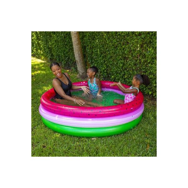 pool-candy-inflatable-sunning-pool-watermelon-plastic-in-brown-green-pink-|-4.5-h-x-60-w-x-15-d-in-|-wayfair-pc6060wm-f/