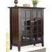 Lark Manor™ Edgecomb Solid Wood 2 - Door Accent Cabinet Wood in Green/Brown | 42.2 H x 39 W x 17 D in | Wayfair 7FBCD15323104DB1B9B600A97270CDDE
