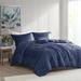 House of Hampton® Nussbaum Crushed Velvet Diamond Quilted Comforter Set Polyester/Polyfill in Blue/Navy | Wayfair 36972A7A5E8948A3BE9C439A6FBF8AB0