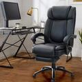 Inbox Zero High Back Ergonomic Executive Chair Upholstered in Black/Gray | 47.5 H x 22 W x 21 D in | Wayfair 18019173DEDA4F959547EE140D2FA99A