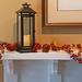 Gracie Oaks Tall Metal Lantern Metal in Black | 17 H x 5.9 W x 5.9 D in | Wayfair TRPT4176 42830307