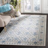 Blue 108 x 0.31 in Indoor Area Rug - Bungalow Rose Llana Oriental Light Gray/Area Rug | 108 W x 0.31 D in | Wayfair