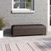 Beachcrest Home™ Offerman Wicker/Rattan Storage Bench Wicker/Rattan in Brown | 15 H x 51 W x 19 D in | Outdoor Furniture | Wayfair