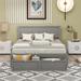 Heliconia Full/Double Bed by Harriet Bee Wood in Gray | 36.2 H x 57.6 W x 76 D in | Wayfair DB5C06030FF7423A8EC290D90A11CE20