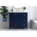 Mercury Row® Aleta 36" Single Bathroom Vanity Set Wood/Marble in Blue | 34 H x 36 W x 22 D in | Wayfair 5EBF422AB7664D5686CE753AA19C1929