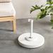 Arlmont & Co. Harmonee Metal Free Standing Umbrella Base Metal in White | 18 H x 19.75 W x 19.75 D in | Wayfair BCHH3836 37546443