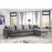 Gray Sectional - Willa Arlo™ Interiors Shumpert 110" Wide Velvet Reversible Sofa & Chaise Velvet | 33 H x 110 W x 66 D in | Wayfair