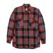 Berne SH69T Men's Tall Timber Flannel Shirt Jacket in Plaid Red size Large/Tall | Cotton
