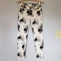 American Eagle Outfitters Jeans | American Eagle | White Black Floral Jeans Denim Jegging Skinny | Color: Black/White | Size: 0