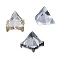 Pyramide sculptée en cristal de quartz égyptien K9 AAA lingettes en cristal verre égyptien décor