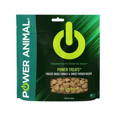 POWER Animal POWER TREATS Turkey & Sweet Potato Recipe Freeze Dried Cat & Dog Treats, 3.4-oz bag