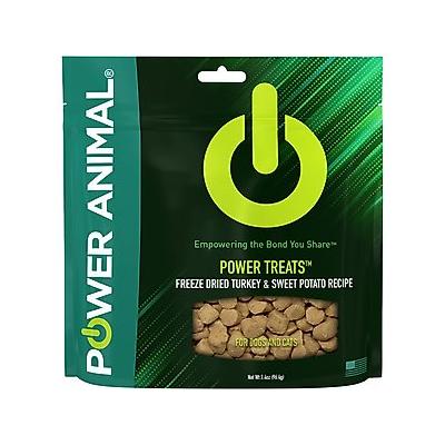 POWER Animal POWER TREATS Turkey & Sweet Potato Recipe Freeze Dried Cat & Dog Treats, 3.4-oz bag