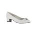 Wide Width Women's Eloise Pumps by Easy Street® in White (Size 8 W)