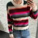 American Eagle Outfitters Sweaters | American Eagle Colorful Stripe Cropped Sweater | Color: Green/Pink | Size: Xs