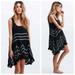 Free People Dresses | Free People Voile & Lace Black Dot Trapeze Dress | Color: Black/Gray | Size: Xs