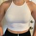 Brandy Melville Tops | Brandy Melville White Halter Top Os! | Color: White | Size: Os