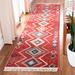 Gray/Red 26 x 0.39 in Indoor Area Rug - Union Rustic Maris Southwestern Red/Gray/Beige Area Rug Polyester | 26 W x 0.39 D in | Wayfair