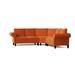 Multi Color Reclining Sectional - Poshbin Jenny 110" Symmetrical Corner Sectional | 40 H x 110 W x 110 D in | Wayfair 1025-KLESAF-WAL-NAT