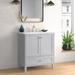 Mercury Row® Aleta 30" Single Bathroom Vanity Set Wood/Marble in Gray | 34 H x 30 W x 19 D in | Wayfair 236672B8E8704C3B916F44583DD23122