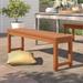 Winston Porter Tournesol Wooden Picnic Outdoor Bench Wood/Natural Hardwoods in Brown | 18 H x 53 W x 14 D in | Wayfair