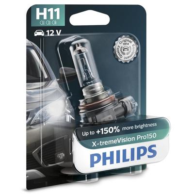 PHILIPS H11 X-tremeVision Pro150 (1 Stk.) Glühlampe, Fernscheinwerfer,Glühlampe, Hauptscheinwerfer,Glühlampe, Nebelschei