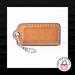 Coach Accessories | 2.25" Medium Coach Tan Leather Key Fob Bag Charm | Color: Tan | Size: Os