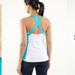 Lululemon Athletica Tops | Lululemon Run: Fast Track Tank Sz 6 Spry Blue | Color: Blue/White | Size: 6