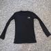 Under Armour Shirts & Tops | Kids Under Armour Long Sleeve Black Fitted Top | Color: Black/White | Size: Mb
