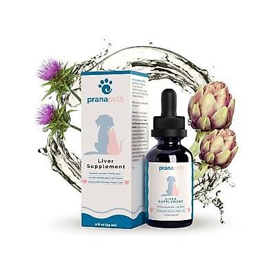 Prana Pets Liver Function Support Liquid Cat & Dog Supplement, 2-oz bottle