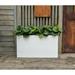 Trent Austin Design® Figueiredo Fiberstone Planter Box Metal in White | 35.5 H x 13 W x 48.8 D in | Wayfair 146561D7124D4A68B6AE69D208E1DDF4