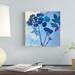 Gracie Oaks Blue Sky Garden III - Wrapped Canvas Painting Print Canvas in Blue/White | 12 H x 12 W x 1.25 D in | Wayfair