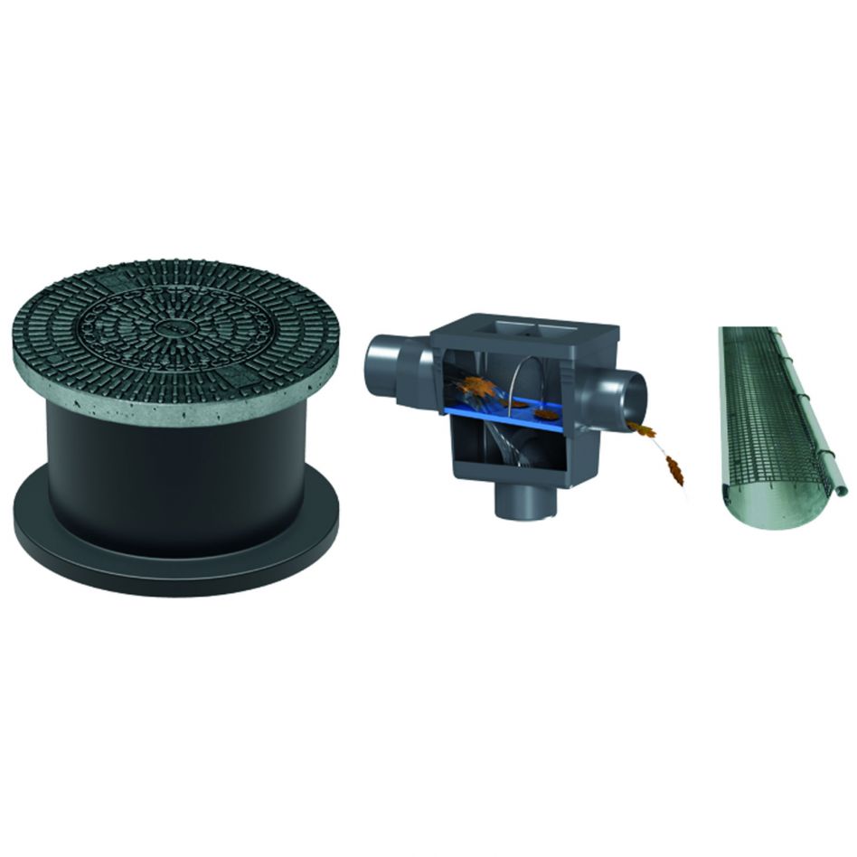 ACO Rain4me Abdeckung höhenverstellbar 600-695 mm für Regenwassernutzung, mit Einbaufilterkorb, befahrbar PKW Image