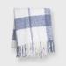 Plaid Mohair Throw by Evergrace Home in Blue (Size 60" X 50")