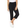 Plus Size Women's Yoga Capri by Catherines in Black (Size 1XWP)