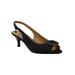 Women's Medeleina Pumps by J. Renee in Black Satin (Size 11 M)