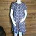 Lularoe Dresses | Lularoe Carly A Line Dress Size Medium T3 | Color: Blue/Gray | Size: M