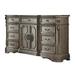 Rosdorf Park Daniyal Wooden Top 9 Drawer Dresser Wood in Brown/Gray | 42 H x 68 W x 18 D in | Wayfair 057A5FAB94AB4A97B201D5F52A6A4DA6